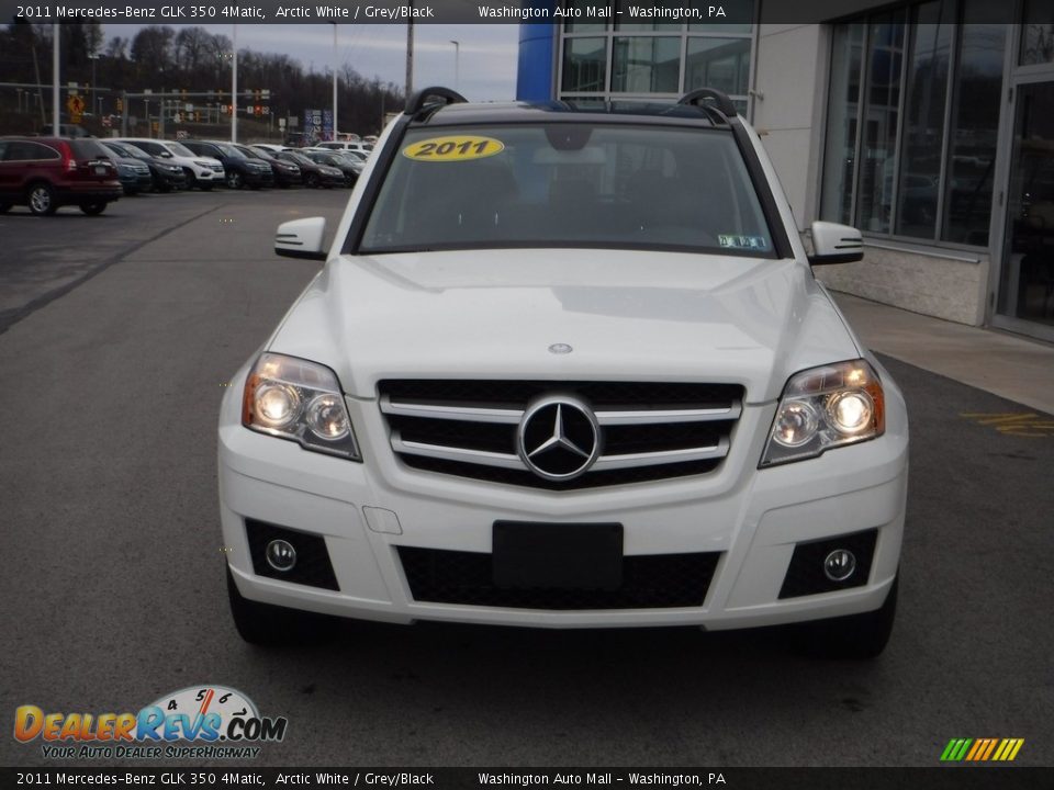 2011 Mercedes-Benz GLK 350 4Matic Arctic White / Grey/Black Photo #5