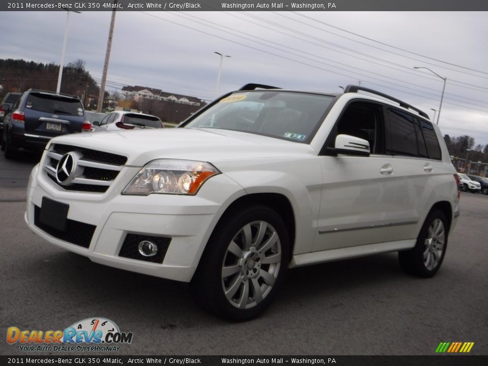 2011 Mercedes-Benz GLK 350 4Matic Arctic White / Grey/Black Photo #6