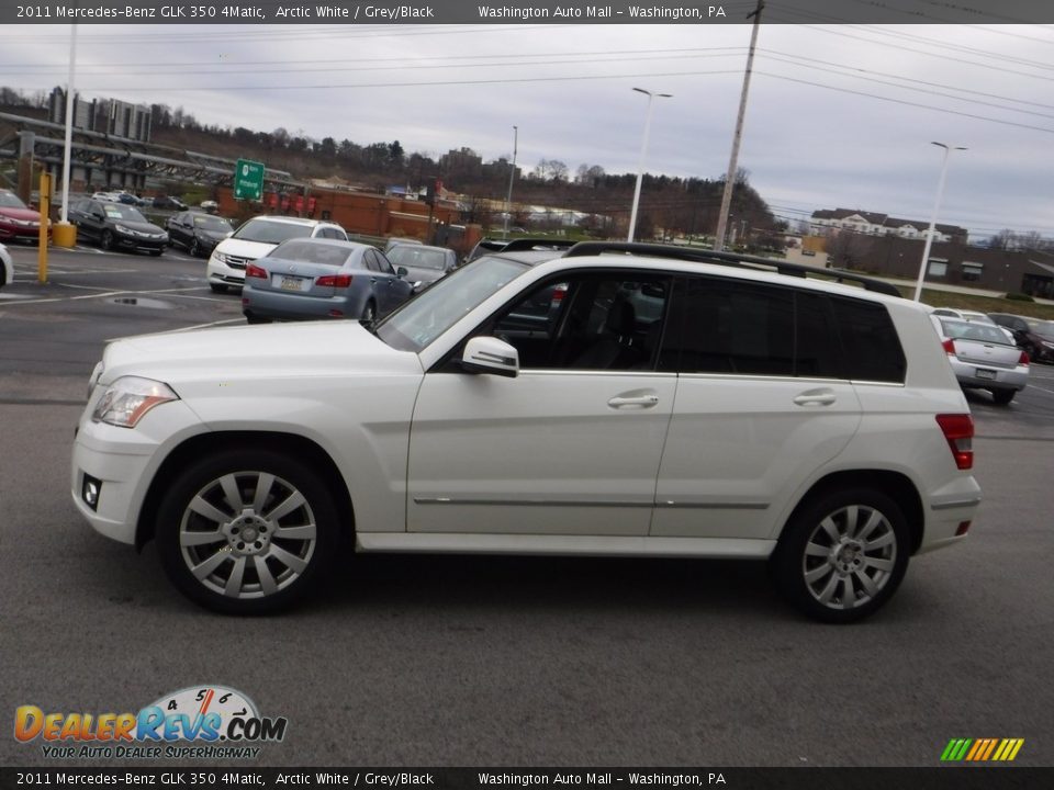 2011 Mercedes-Benz GLK 350 4Matic Arctic White / Grey/Black Photo #7