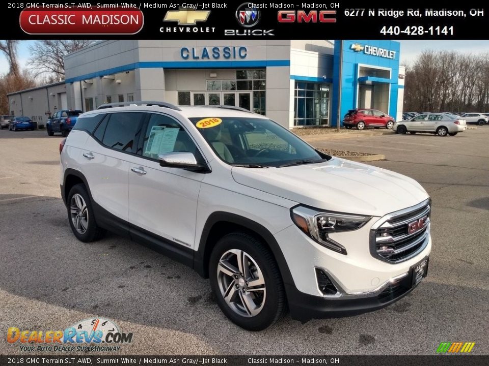 2018 GMC Terrain SLT AWD Summit White / Medium Ash Gray/­Jet Black Photo #1