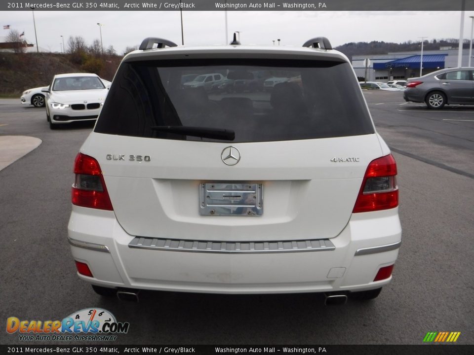 2011 Mercedes-Benz GLK 350 4Matic Arctic White / Grey/Black Photo #8