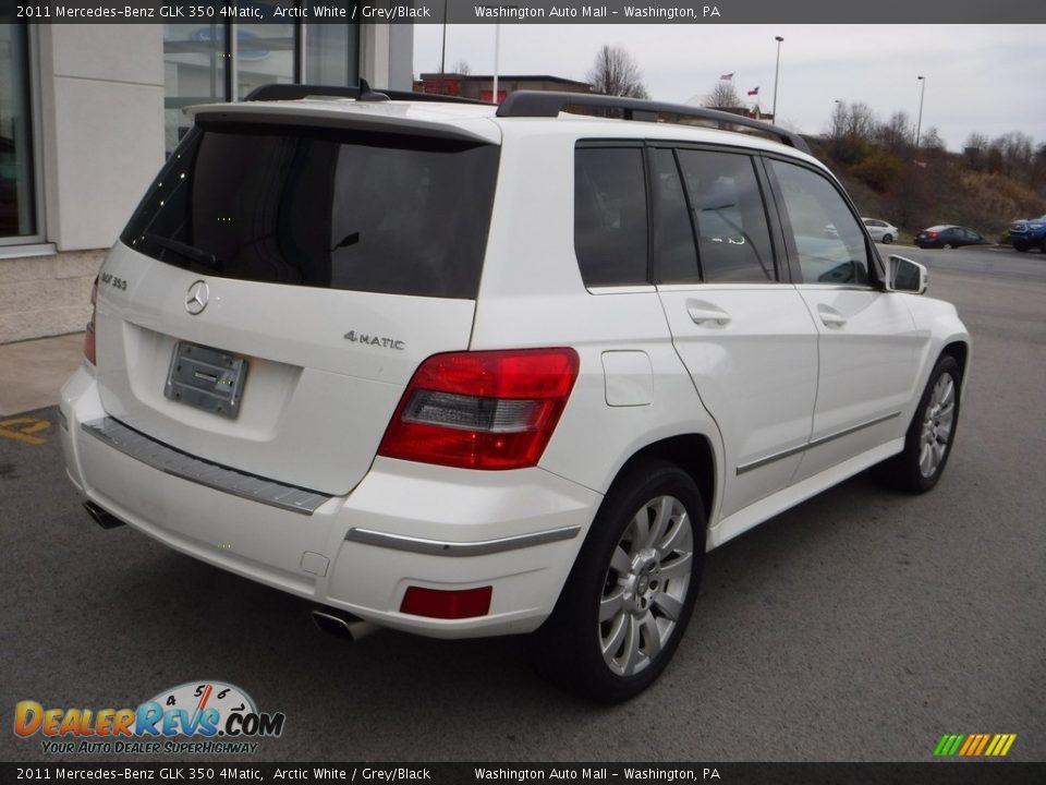 2011 Mercedes-Benz GLK 350 4Matic Arctic White / Grey/Black Photo #9