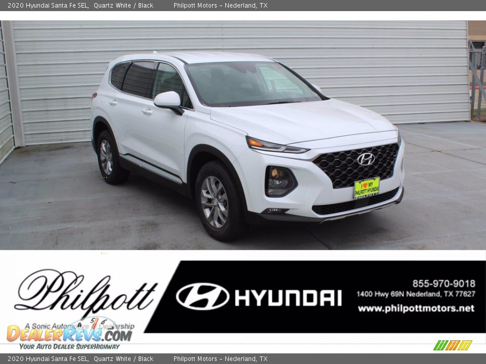 2020 Hyundai Santa Fe SEL Quartz White / Black Photo #1