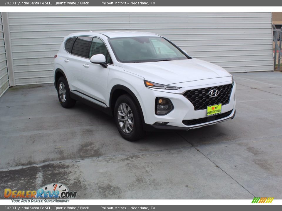 2020 Hyundai Santa Fe SEL Quartz White / Black Photo #2