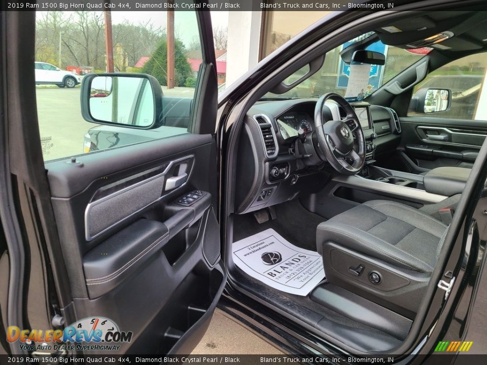 2019 Ram 1500 Big Horn Quad Cab 4x4 Diamond Black Crystal Pearl / Black Photo #3