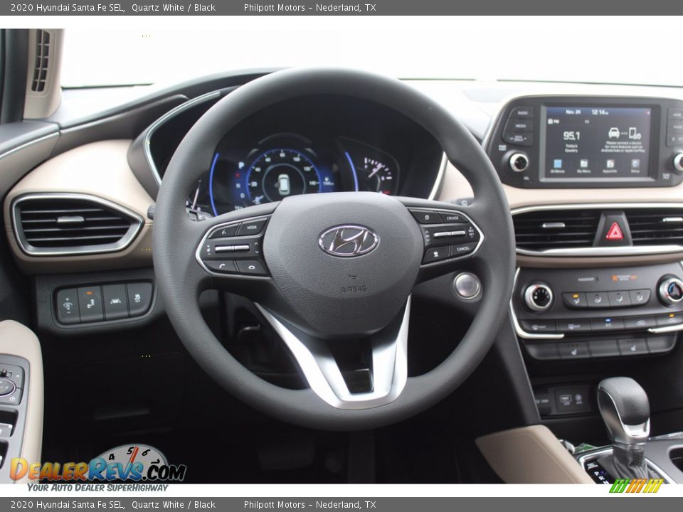 2020 Hyundai Santa Fe SEL Quartz White / Black Photo #22