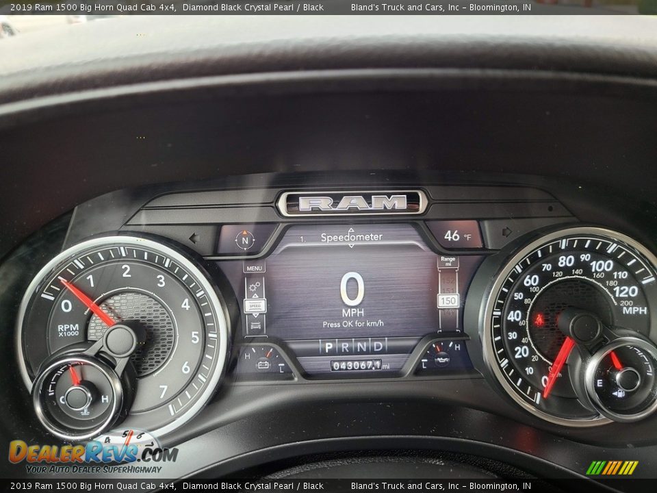 2019 Ram 1500 Big Horn Quad Cab 4x4 Gauges Photo #15