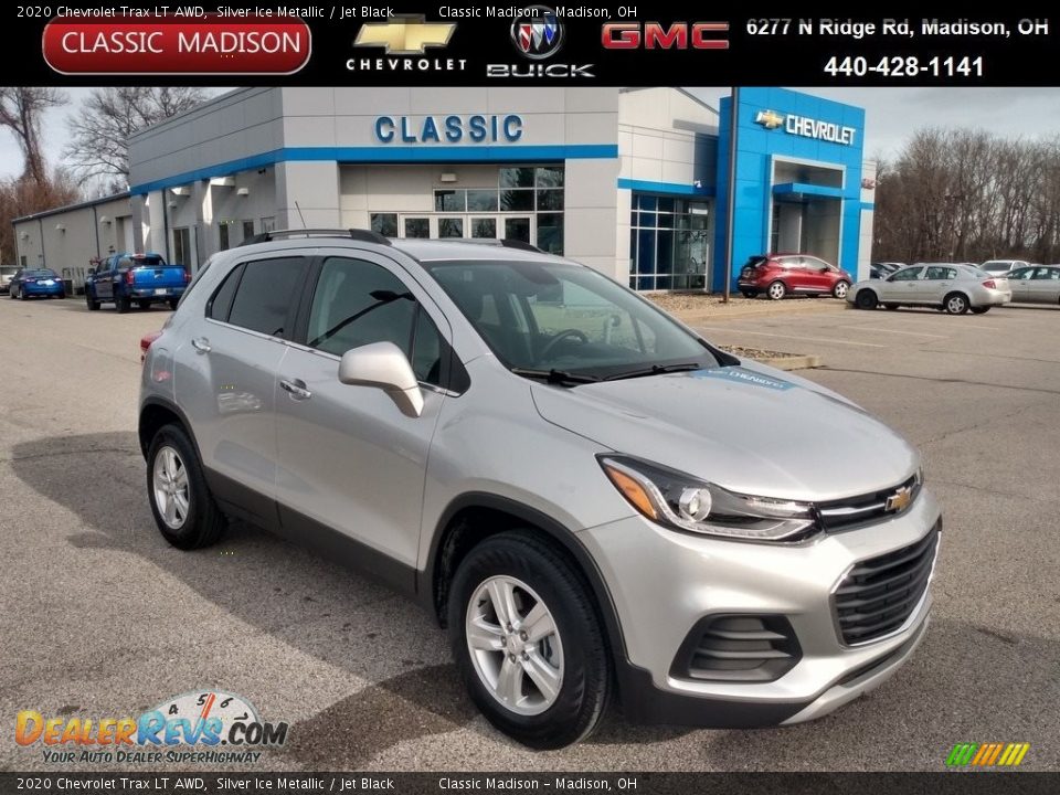 2020 Chevrolet Trax LT AWD Silver Ice Metallic / Jet Black Photo #1