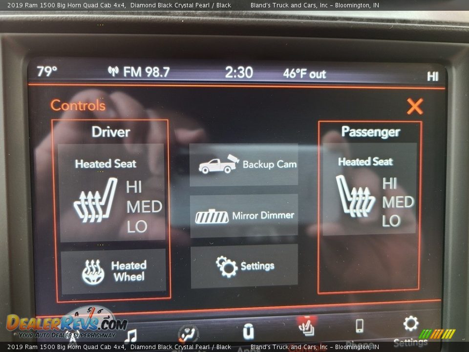 2019 Ram 1500 Big Horn Quad Cab 4x4 Diamond Black Crystal Pearl / Black Photo #24