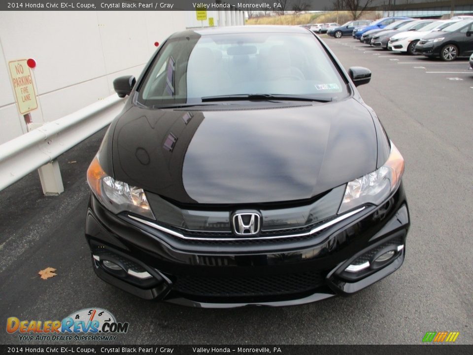 Crystal Black Pearl 2014 Honda Civic EX-L Coupe Photo #8