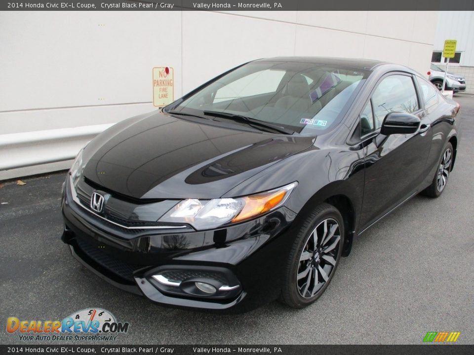 Crystal Black Pearl 2014 Honda Civic EX-L Coupe Photo #9