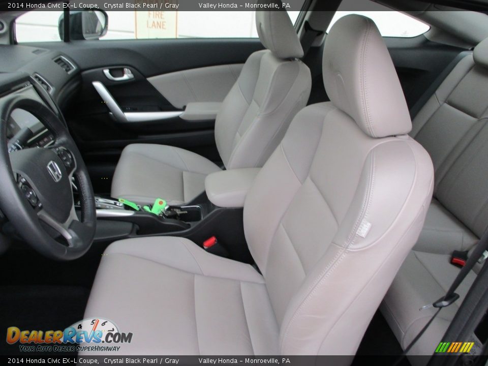 Front Seat of 2014 Honda Civic EX-L Coupe Photo #12