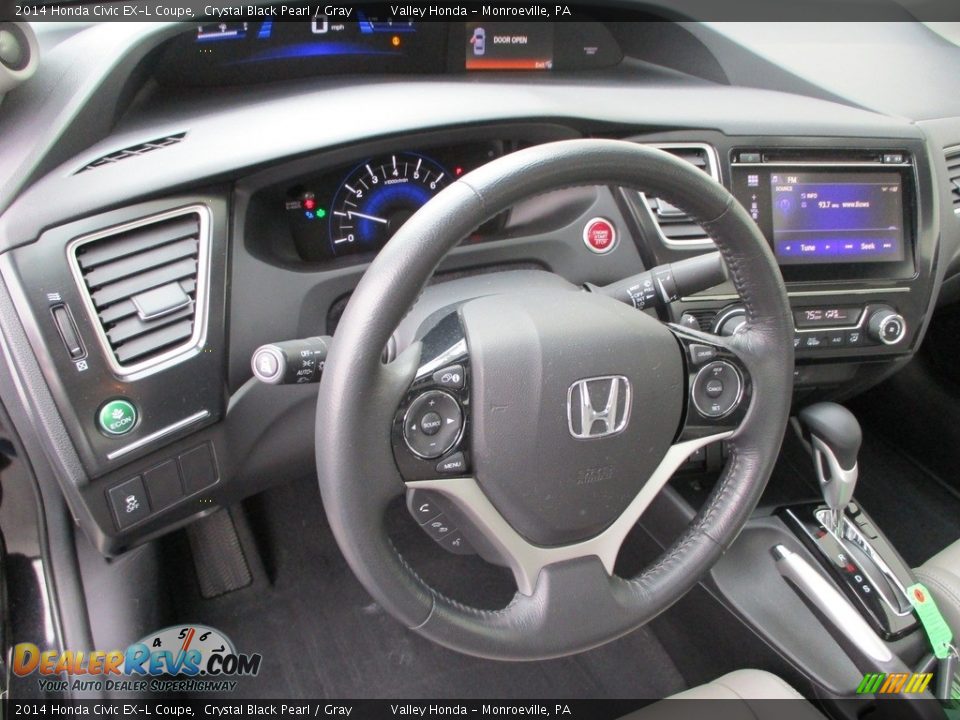 2014 Honda Civic EX-L Coupe Steering Wheel Photo #14