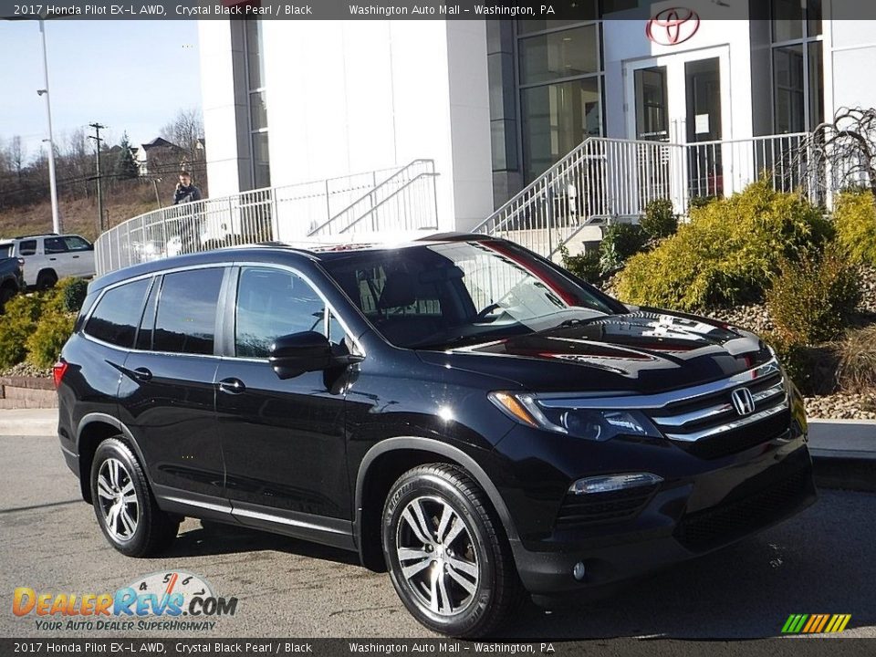 2017 Honda Pilot EX-L AWD Crystal Black Pearl / Black Photo #1