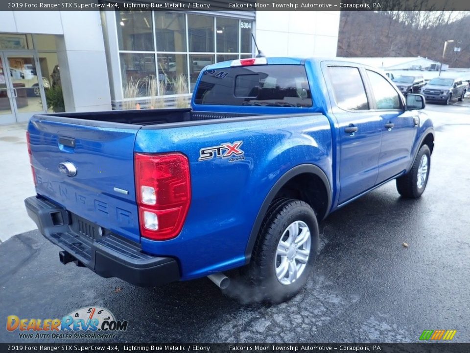 2019 Ford Ranger STX SuperCrew 4x4 Lightning Blue Metallic / Ebony Photo #2