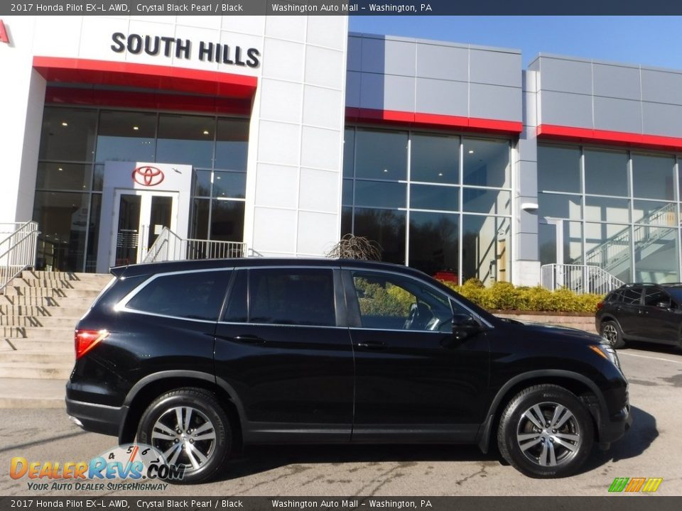 2017 Honda Pilot EX-L AWD Crystal Black Pearl / Black Photo #2