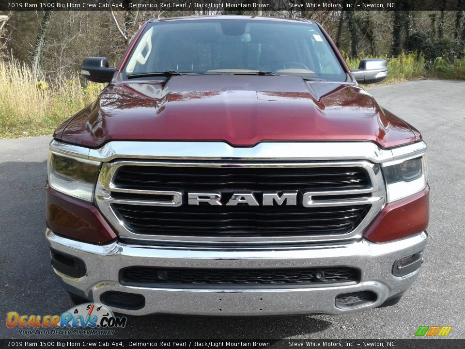 2019 Ram 1500 Big Horn Crew Cab 4x4 Delmonico Red Pearl / Black/Light Mountain Brown Photo #3