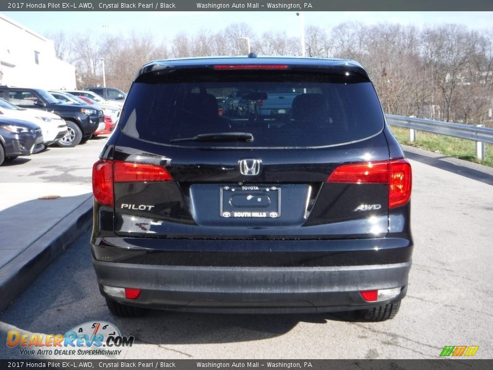 2017 Honda Pilot EX-L AWD Crystal Black Pearl / Black Photo #12