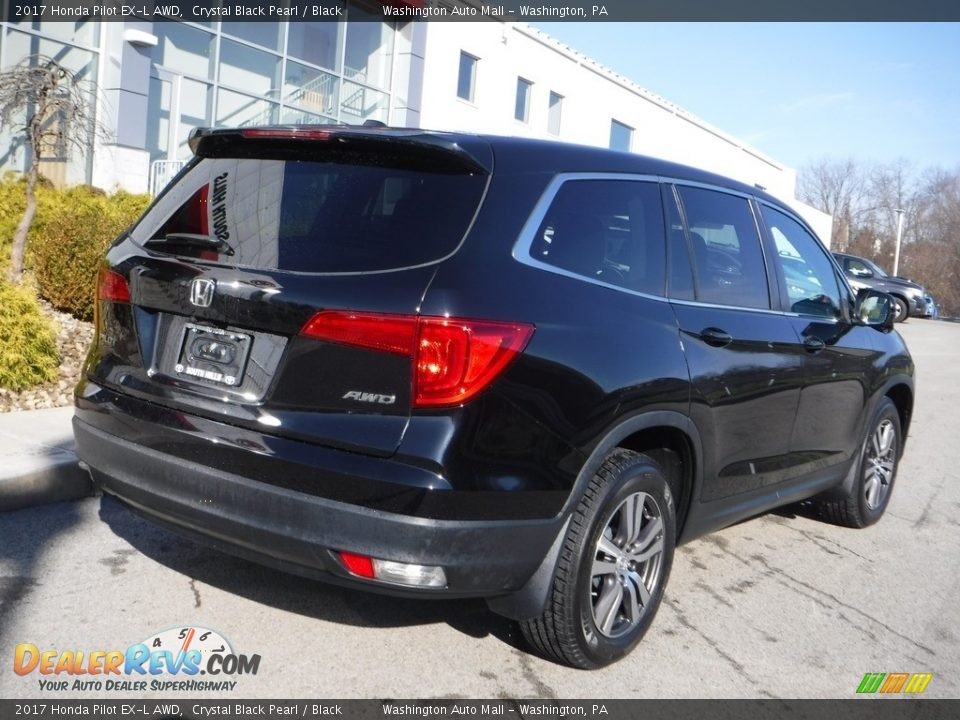 2017 Honda Pilot EX-L AWD Crystal Black Pearl / Black Photo #13