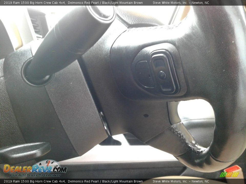 2019 Ram 1500 Big Horn Crew Cab 4x4 Delmonico Red Pearl / Black/Light Mountain Brown Photo #13