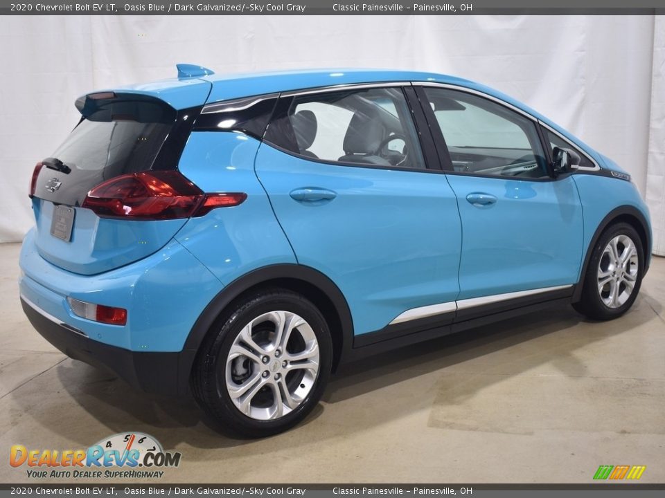 2020 Chevrolet Bolt EV LT Oasis Blue / Dark Galvanized/­Sky Cool Gray Photo #2