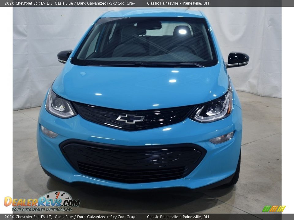 2020 Chevrolet Bolt EV LT Oasis Blue / Dark Galvanized/­Sky Cool Gray Photo #4