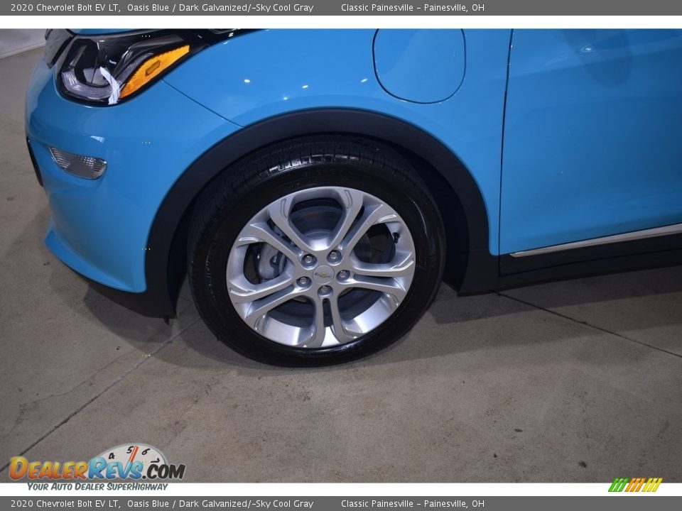 2020 Chevrolet Bolt EV LT Oasis Blue / Dark Galvanized/­Sky Cool Gray Photo #5