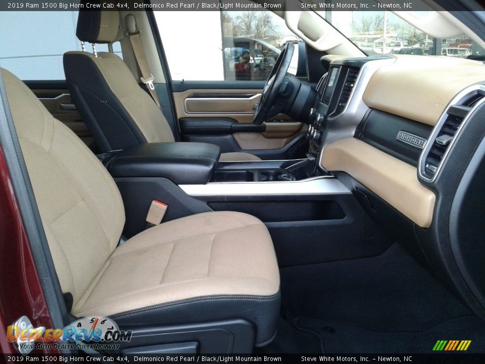 2019 Ram 1500 Big Horn Crew Cab 4x4 Delmonico Red Pearl / Black/Light Mountain Brown Photo #17