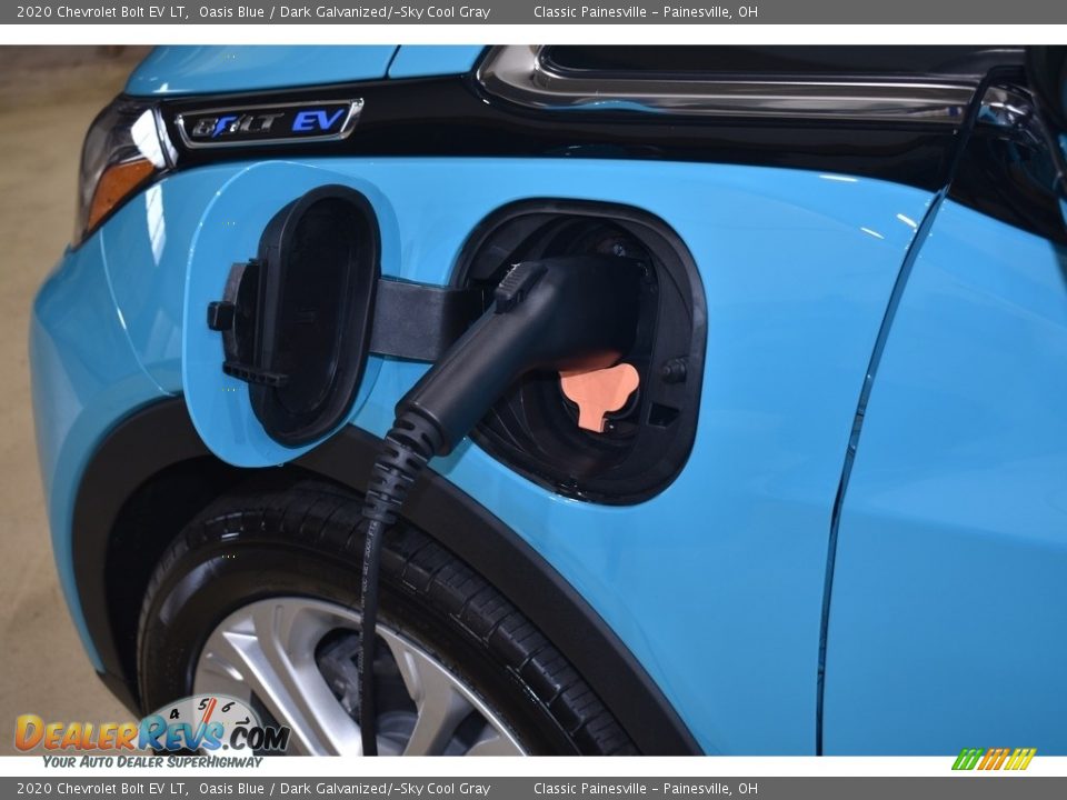 2020 Chevrolet Bolt EV LT Oasis Blue / Dark Galvanized/­Sky Cool Gray Photo #10