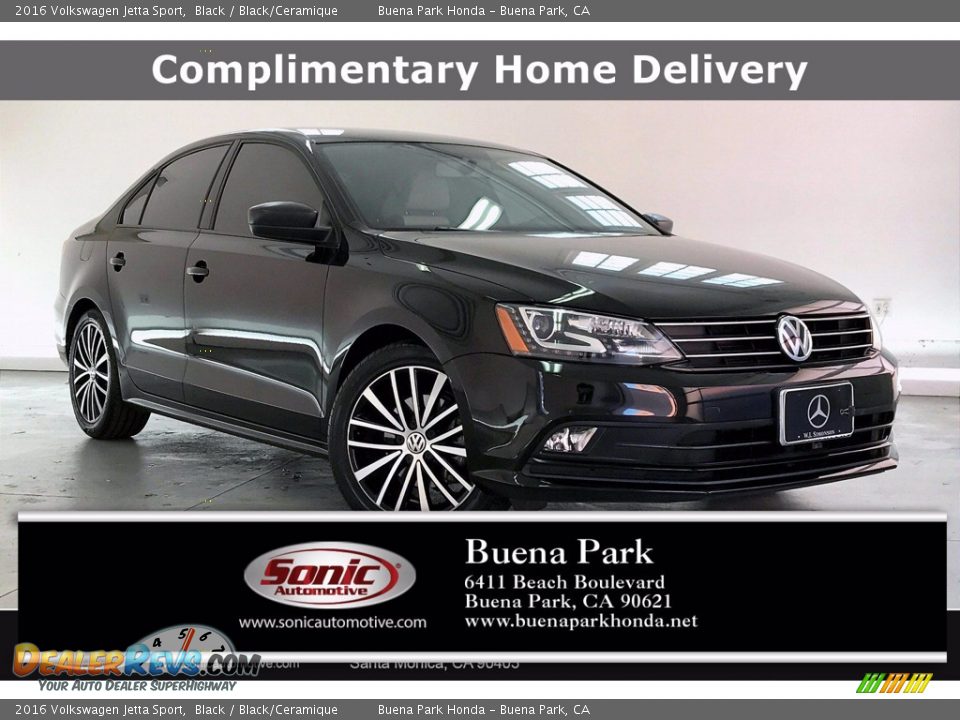 2016 Volkswagen Jetta Sport Black / Black/Ceramique Photo #1