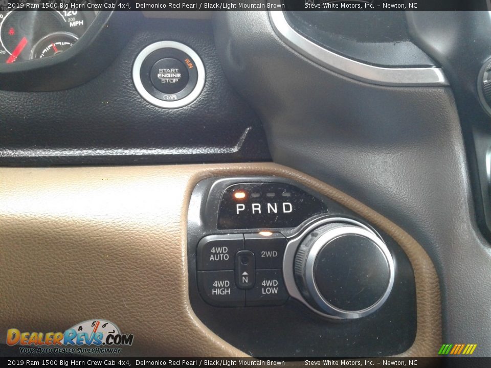 2019 Ram 1500 Big Horn Crew Cab 4x4 Delmonico Red Pearl / Black/Light Mountain Brown Photo #22