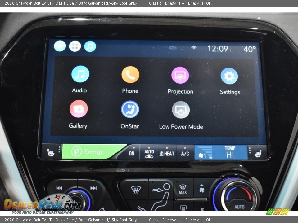 2020 Chevrolet Bolt EV LT Oasis Blue / Dark Galvanized/­Sky Cool Gray Photo #14