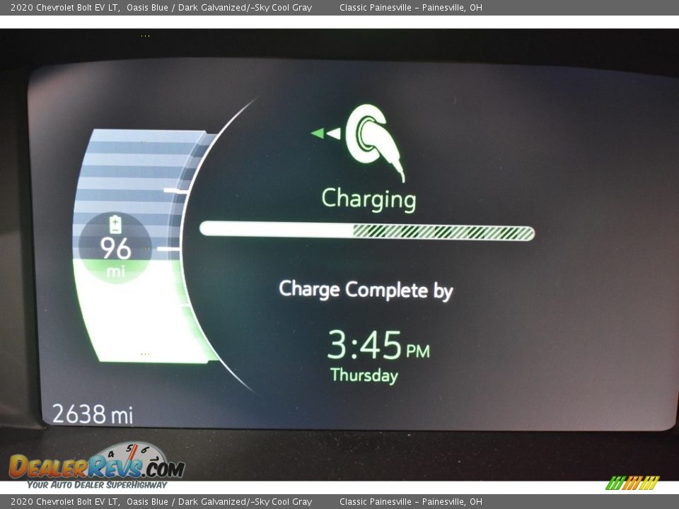 2020 Chevrolet Bolt EV LT Oasis Blue / Dark Galvanized/­Sky Cool Gray Photo #17