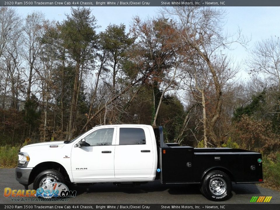 2020 Ram 3500 Tradesman Crew Cab 4x4 Chassis Bright White / Black/Diesel Gray Photo #1