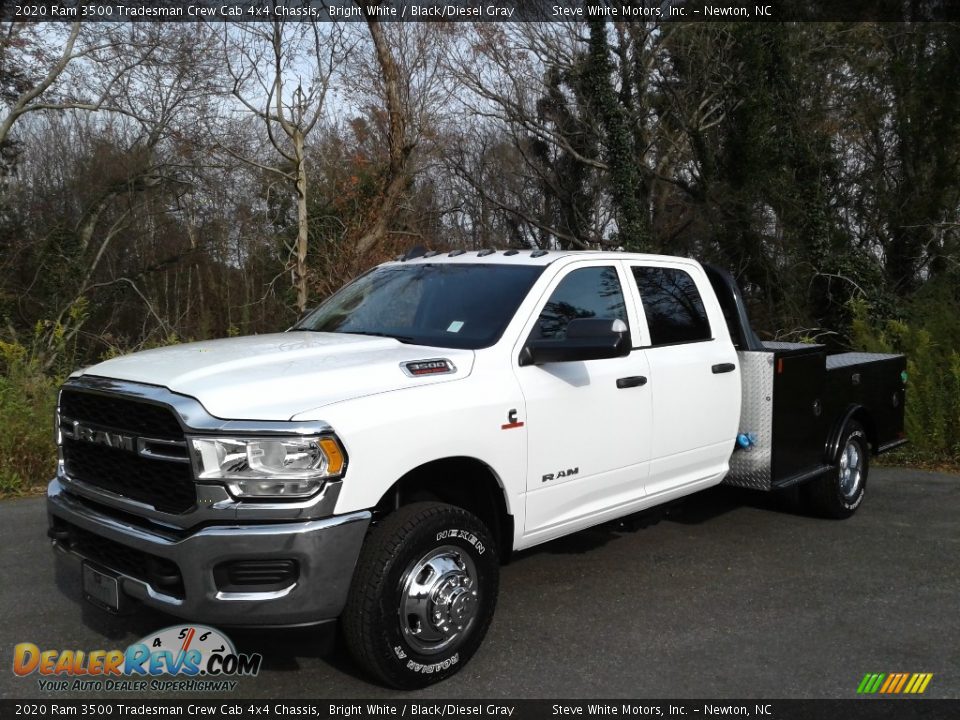 2020 Ram 3500 Tradesman Crew Cab 4x4 Chassis Bright White / Black/Diesel Gray Photo #2