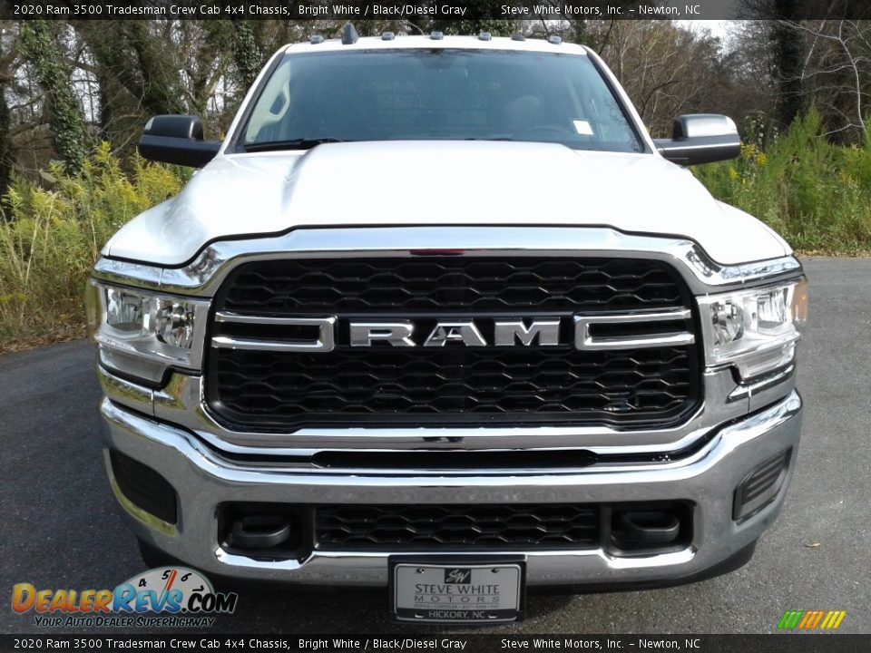 2020 Ram 3500 Tradesman Crew Cab 4x4 Chassis Bright White / Black/Diesel Gray Photo #3