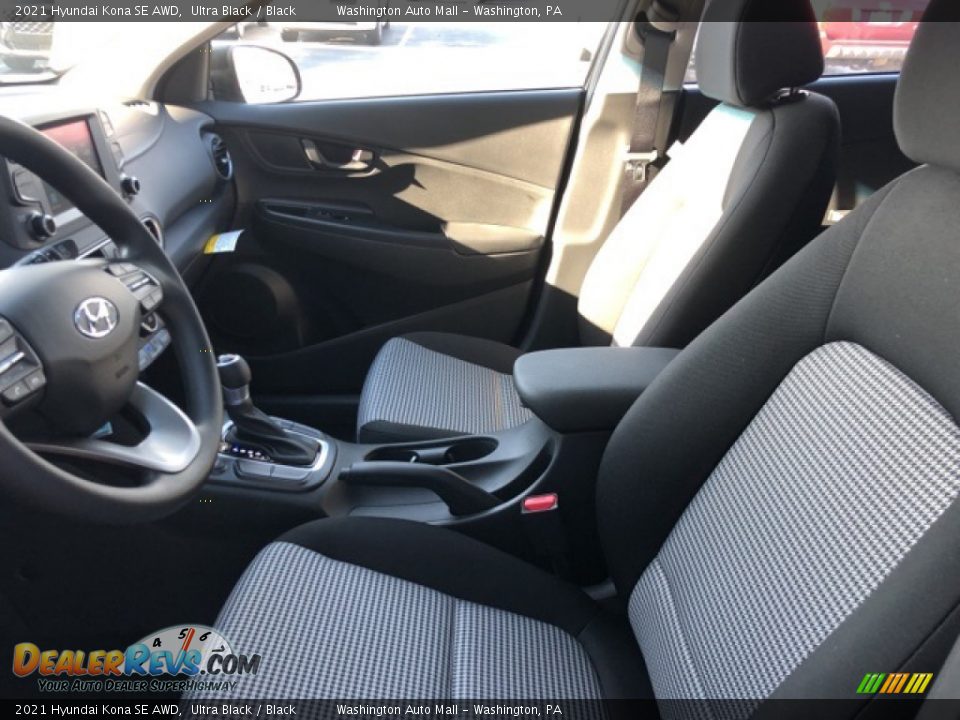 2021 Hyundai Kona SE AWD Ultra Black / Black Photo #7