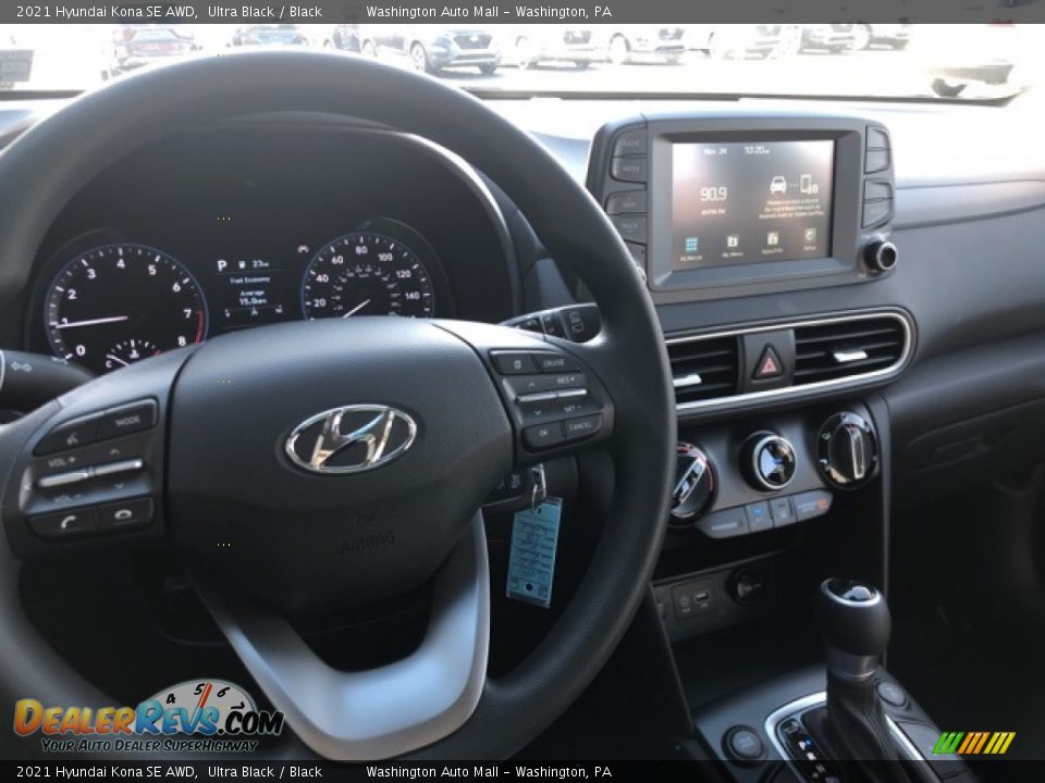 2021 Hyundai Kona SE AWD Ultra Black / Black Photo #12