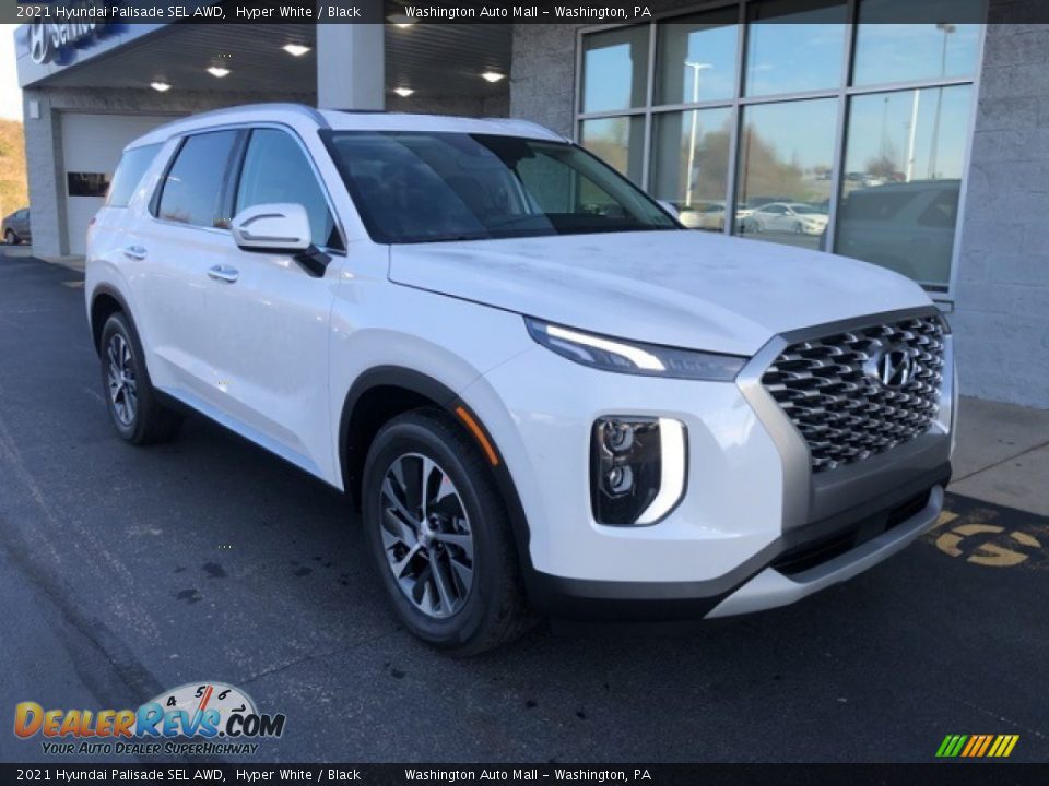 2021 Hyundai Palisade SEL AWD Hyper White / Black Photo #1