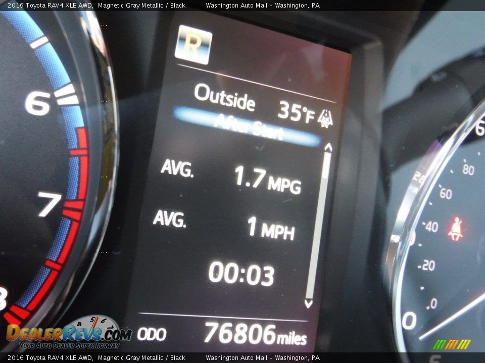 2016 Toyota RAV4 XLE AWD Magnetic Gray Metallic / Black Photo #30