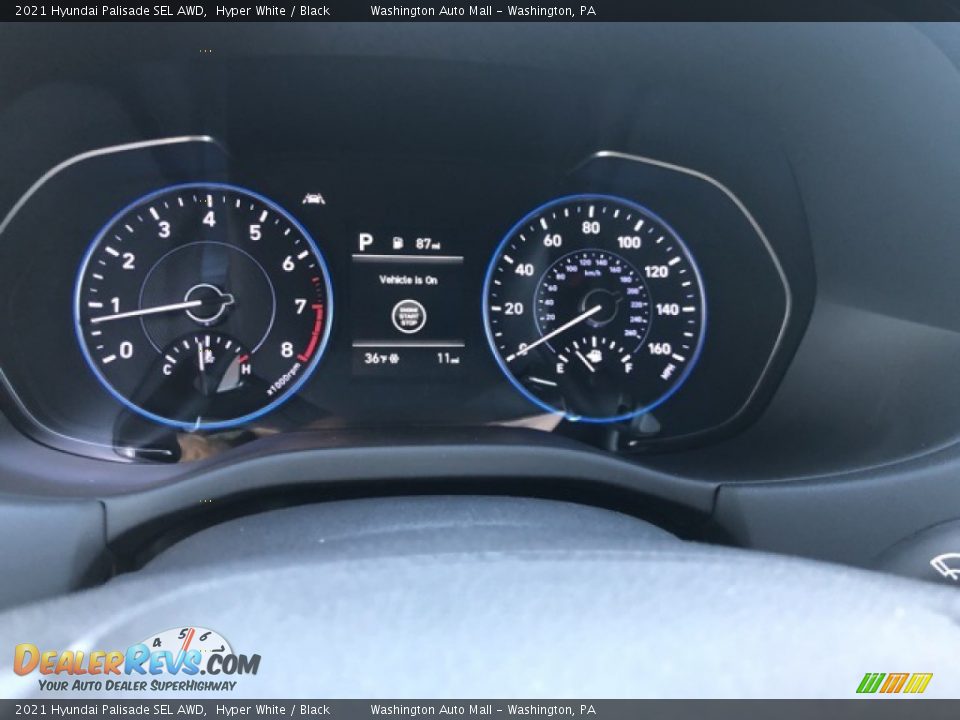 2021 Hyundai Palisade SEL AWD Hyper White / Black Photo #4