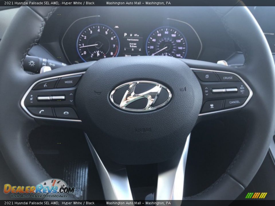 2021 Hyundai Palisade SEL AWD Hyper White / Black Photo #13
