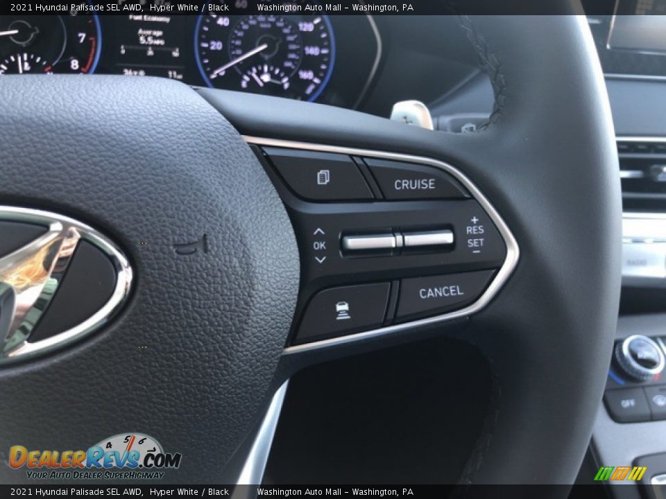 2021 Hyundai Palisade SEL AWD Hyper White / Black Photo #15