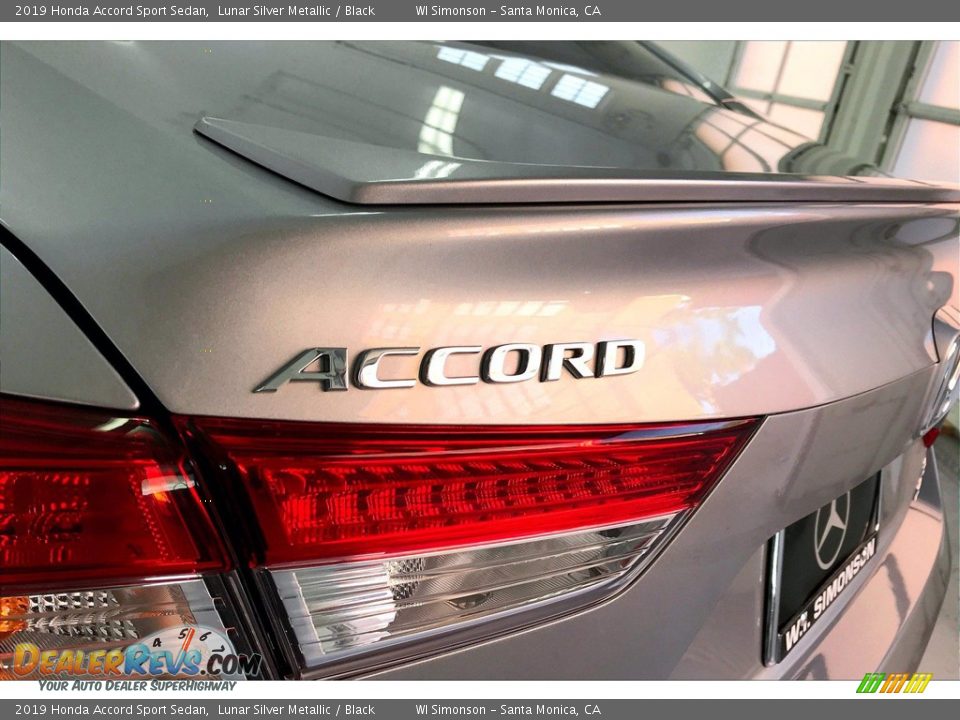 2019 Honda Accord Sport Sedan Lunar Silver Metallic / Black Photo #31