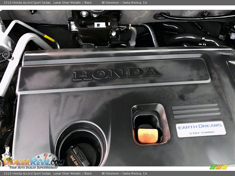 2019 Honda Accord Sport Sedan Lunar Silver Metallic / Black Photo #32