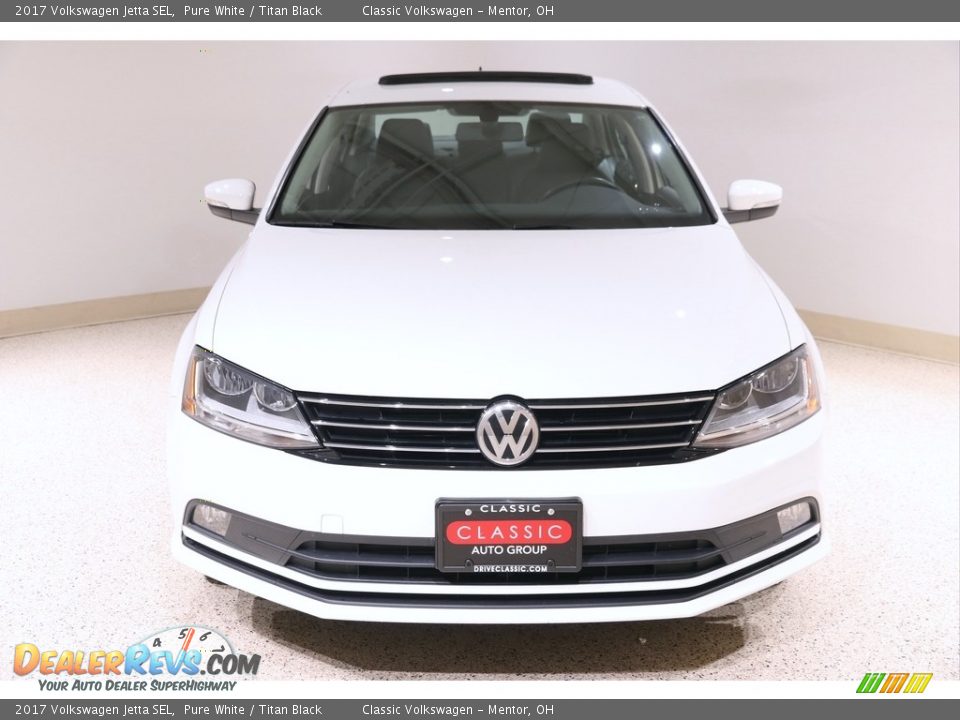 2017 Volkswagen Jetta SEL Pure White / Titan Black Photo #2