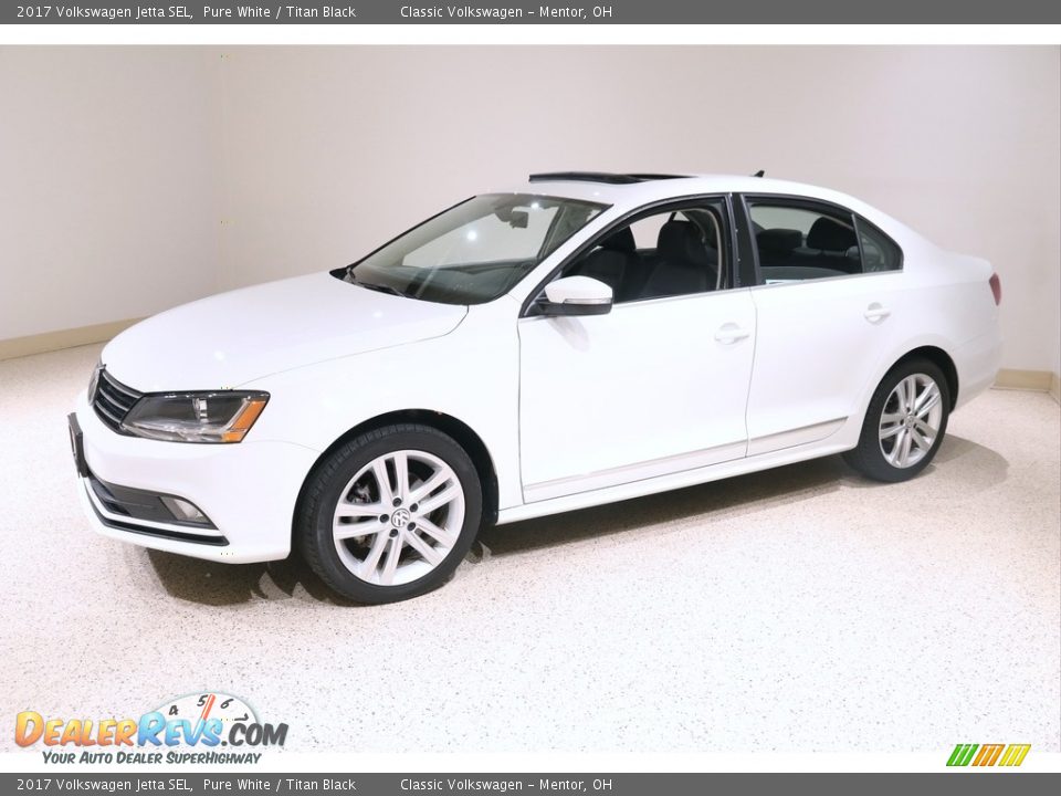 Pure White 2017 Volkswagen Jetta SEL Photo #3