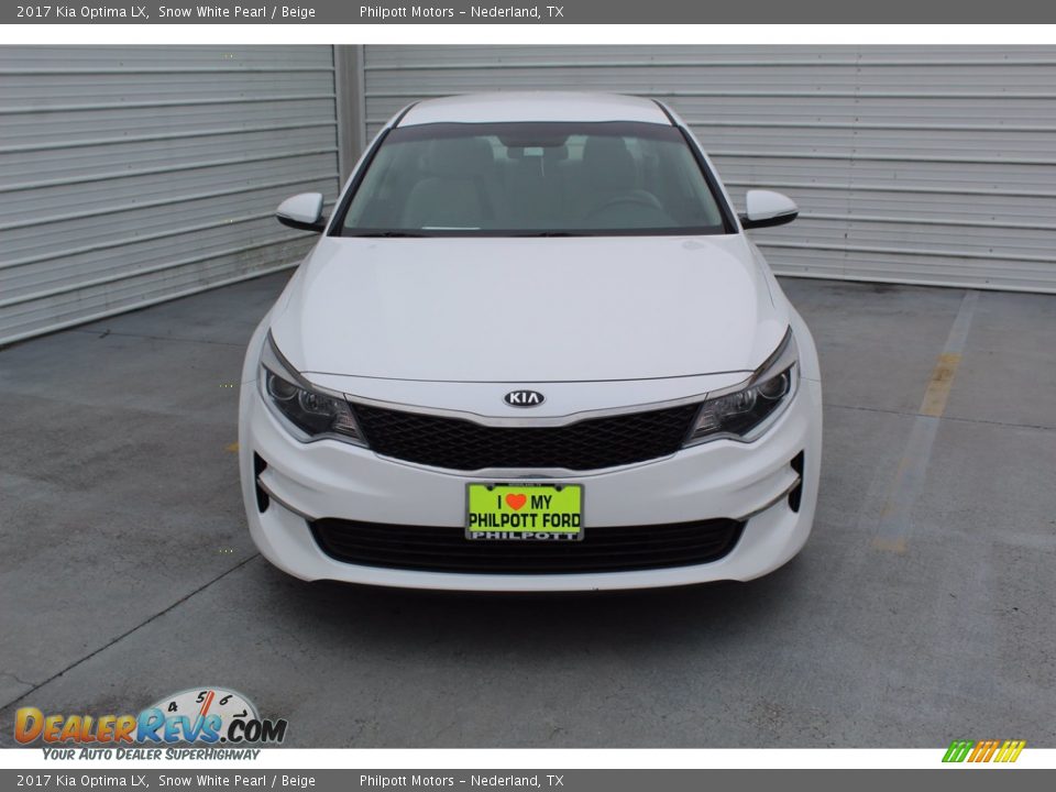 2017 Kia Optima LX Snow White Pearl / Beige Photo #3