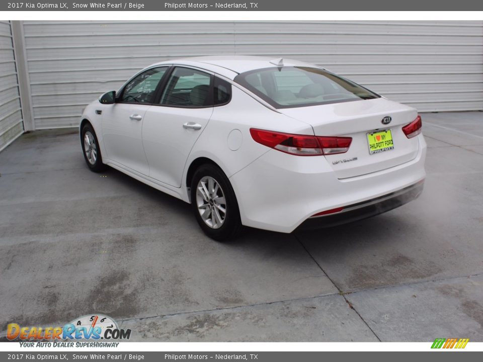 2017 Kia Optima LX Snow White Pearl / Beige Photo #7