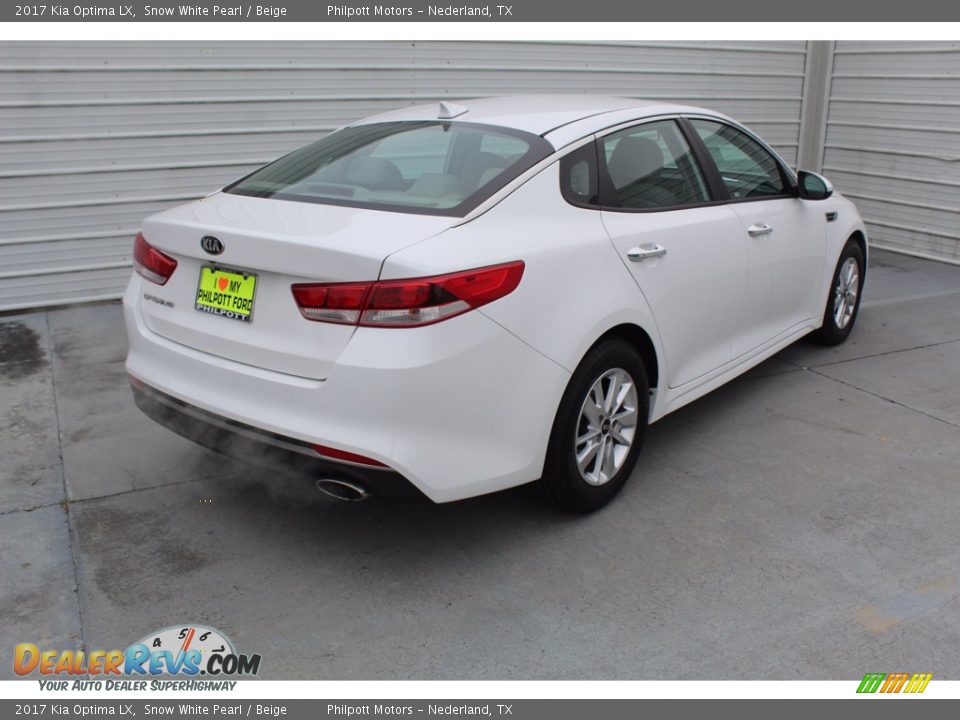 2017 Kia Optima LX Snow White Pearl / Beige Photo #9